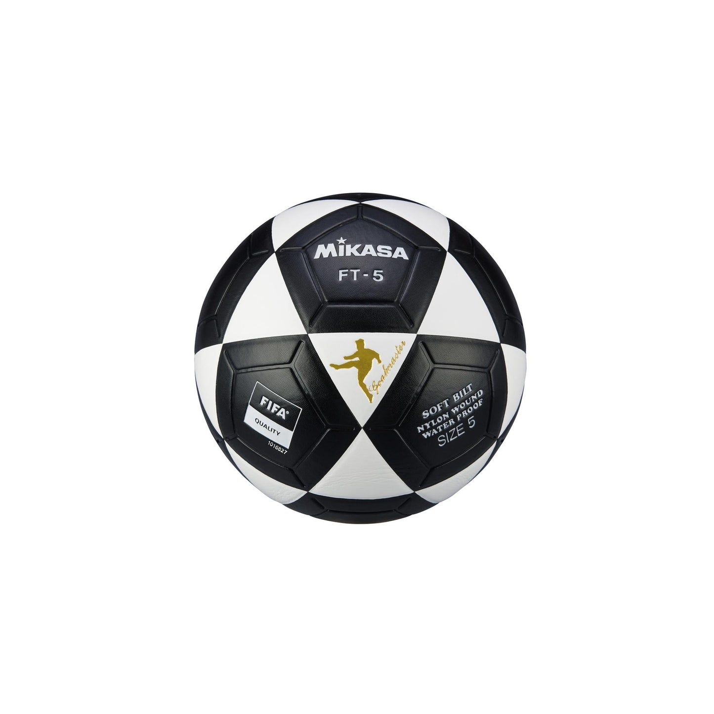 MIKASA SOCCER BALL # FT-5WBK FIFA WHITE/BLACK 5