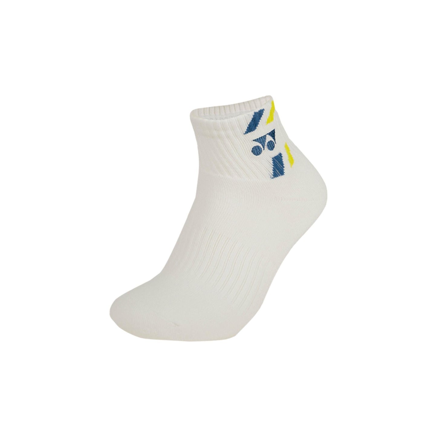 YONEX MEN'S SOCKS 1/2 REGULAR # SSM-1094-MP7-S WHITE / GERA