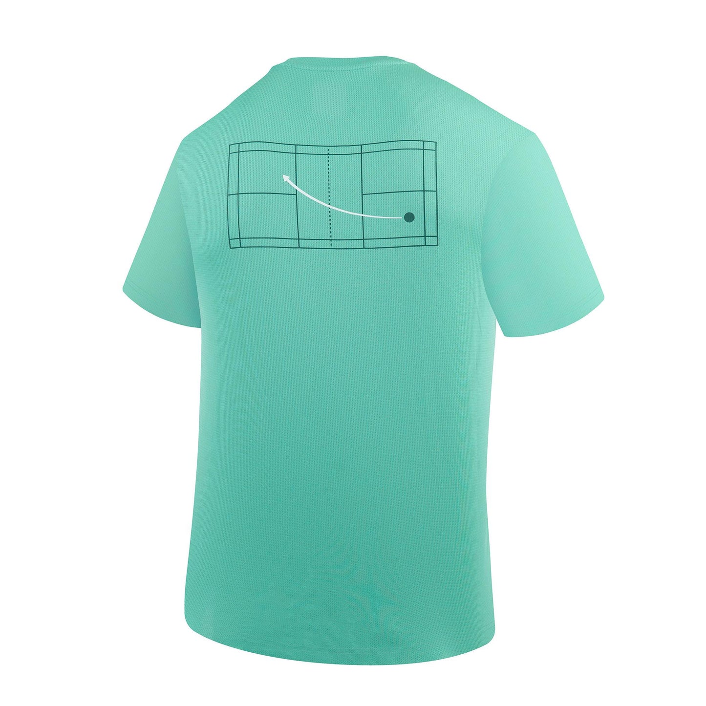 YONEX ROUND NECK MEN T SHIRT# RM-H036-2863-EASY4-S BLACK/TUR