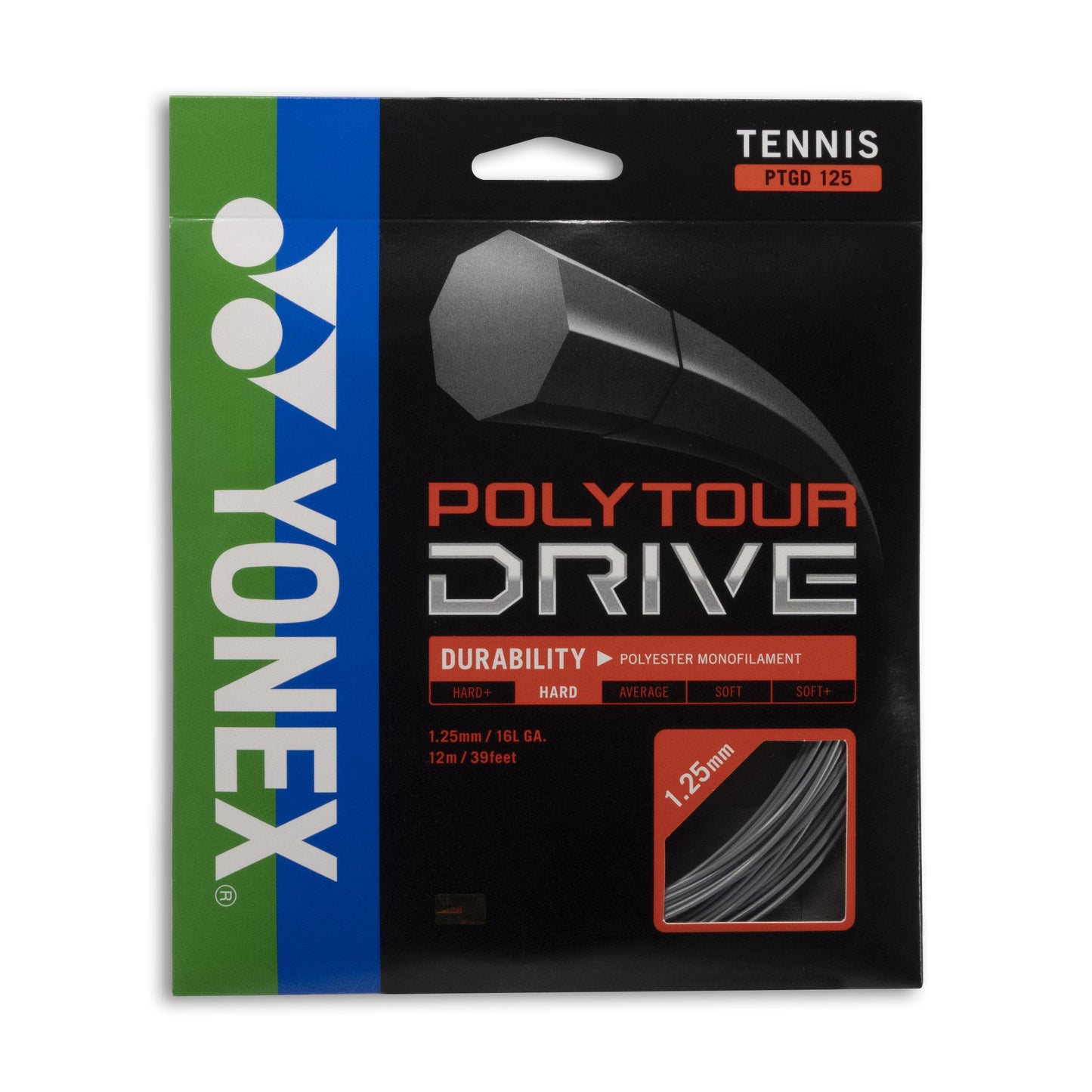 YONEX TENNIS STRING - POLY TOUR DRIVE 125 SILVER - FLASH Y
