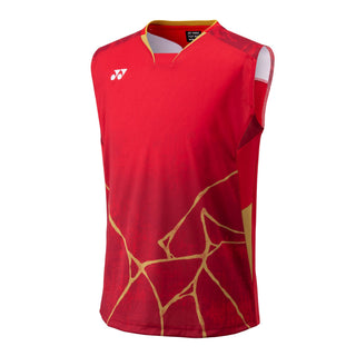 YONEX SLEEVELESS GAME SHIRT#10731YX BROWN 2XL