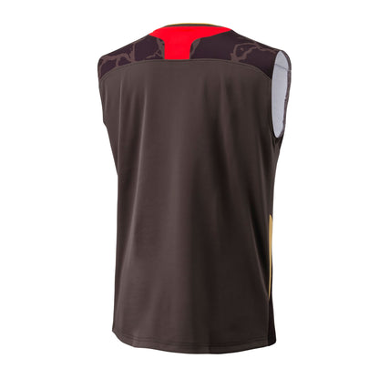 YONEX SLEEVELESS GAME SHIRT#10731YX BROWN 2XL