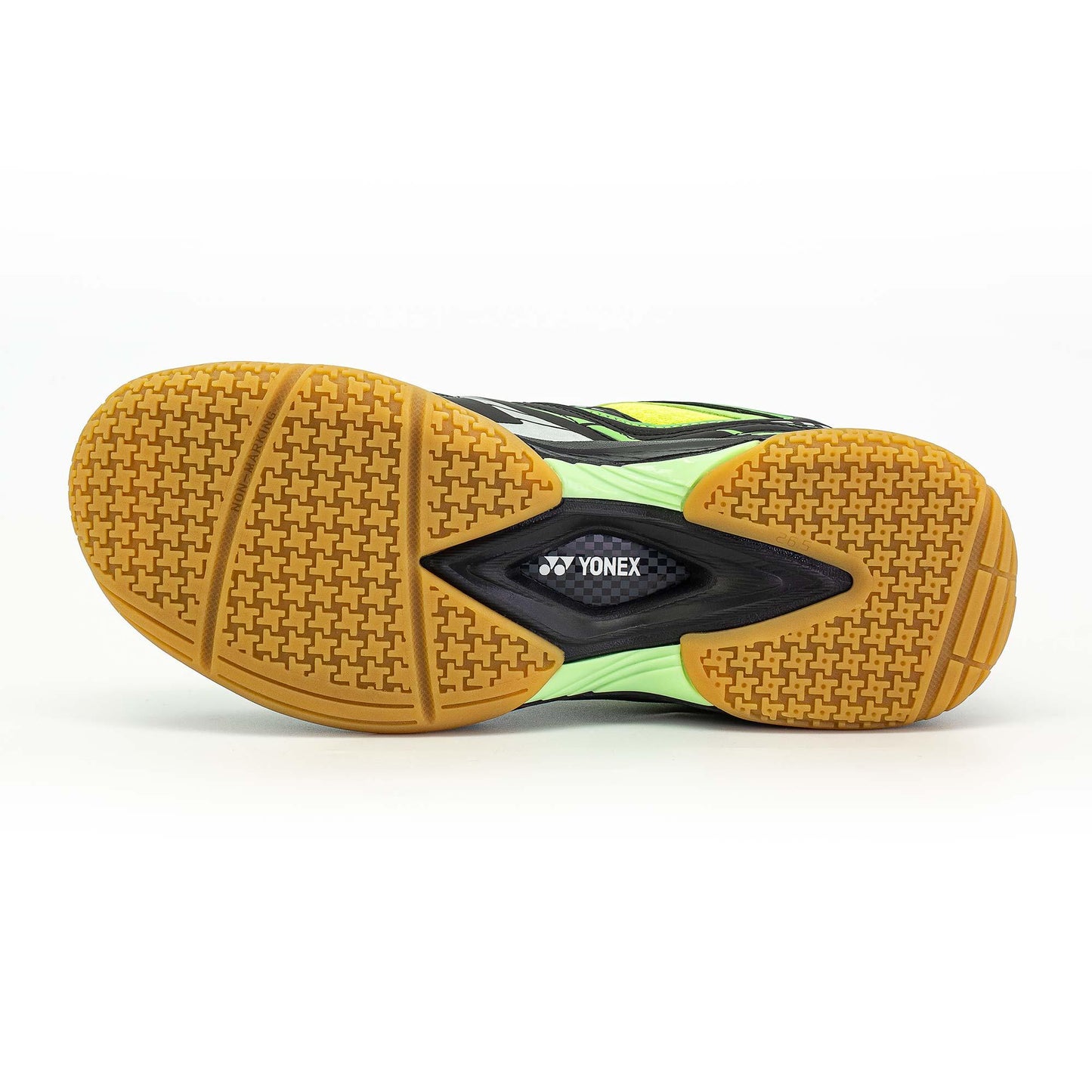 YONEX MENS BADMINTON SHOES # AE-1 GOLD BLACK/LIME GREEN 23.5