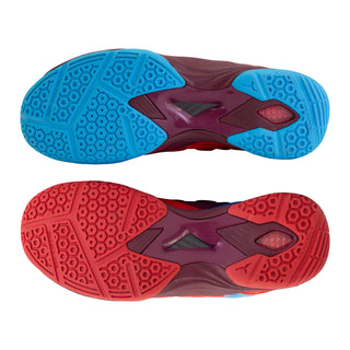 YONEX MENS BADMINTON SHOES # DUAL BLACK / AQUA BLUE/ WARM RE