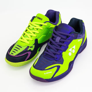 YONEX MENS BADMINTON SHOES # DUAL BLACK / AQUA BLUE/ WARM RE