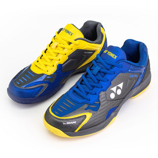 YONEX MENS BADMINTON SHOES # DUAL BLACK / AQUA BLUE/ WARM RE