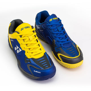 YONEX MENS BADMINTON SHOES # DUAL BLACK / AQUA BLUE/ WARM RE