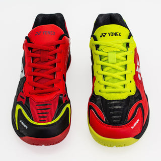 YONEX MENS BADMINTON SHOES # DUAL BLACK / AQUA BLUE/ WARM RE