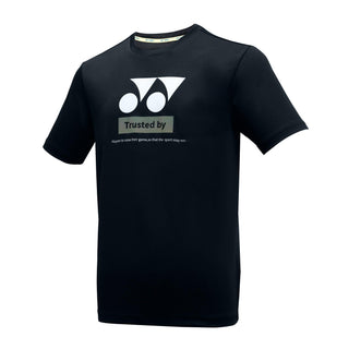 YONEX MEN'S ROUND NECK T-SHIRT # RM-K024-2404-CC22-S JET BLA