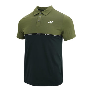 YONEX MEN'S POLO T-SHIRT # PM-S092-2418-CC22-S GREY/JET BLAC
