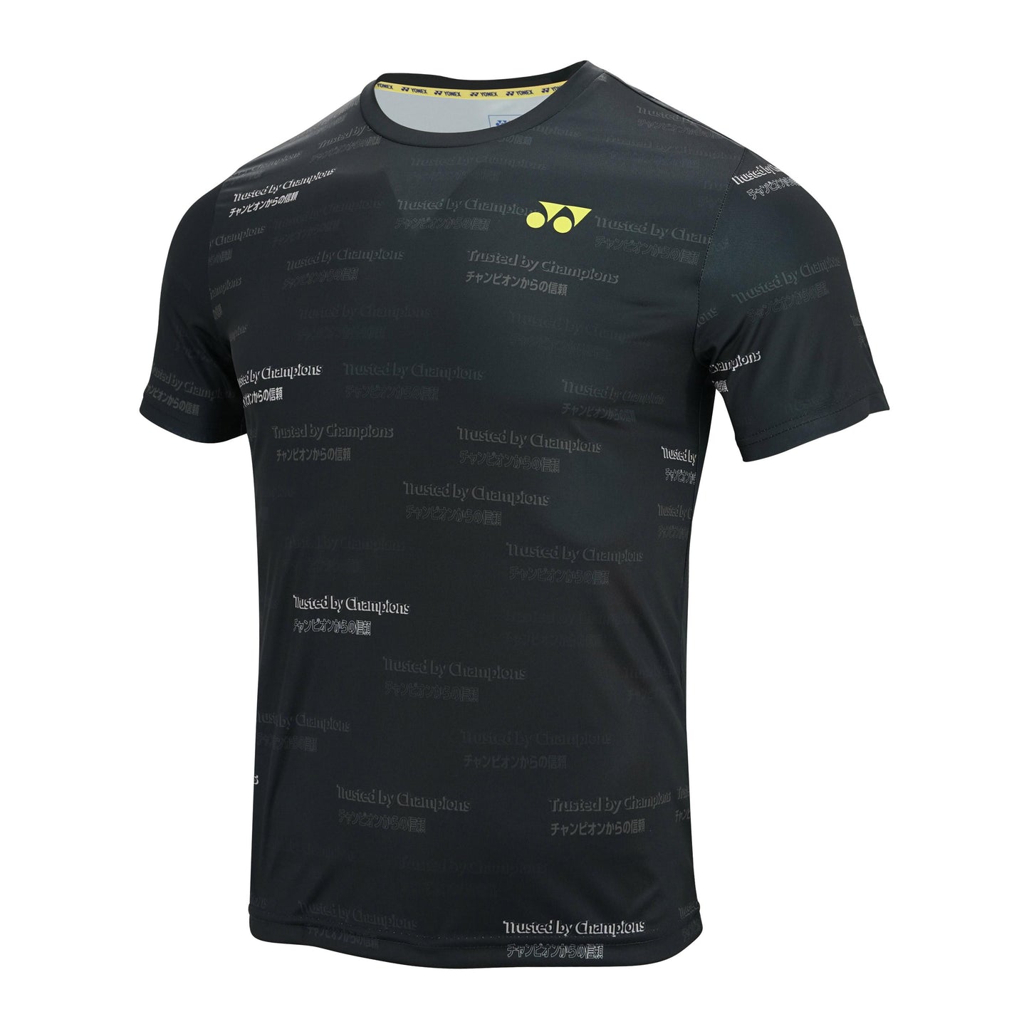 YONEX MEN'S ROUND NECK T-SHIRT # RM-S092-2413-CC22-S JET BLA