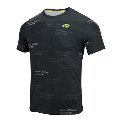 YONEX MEN'S ROUND NECK T-SHIRT # RM-S092-2413-CC22-S JET BLA