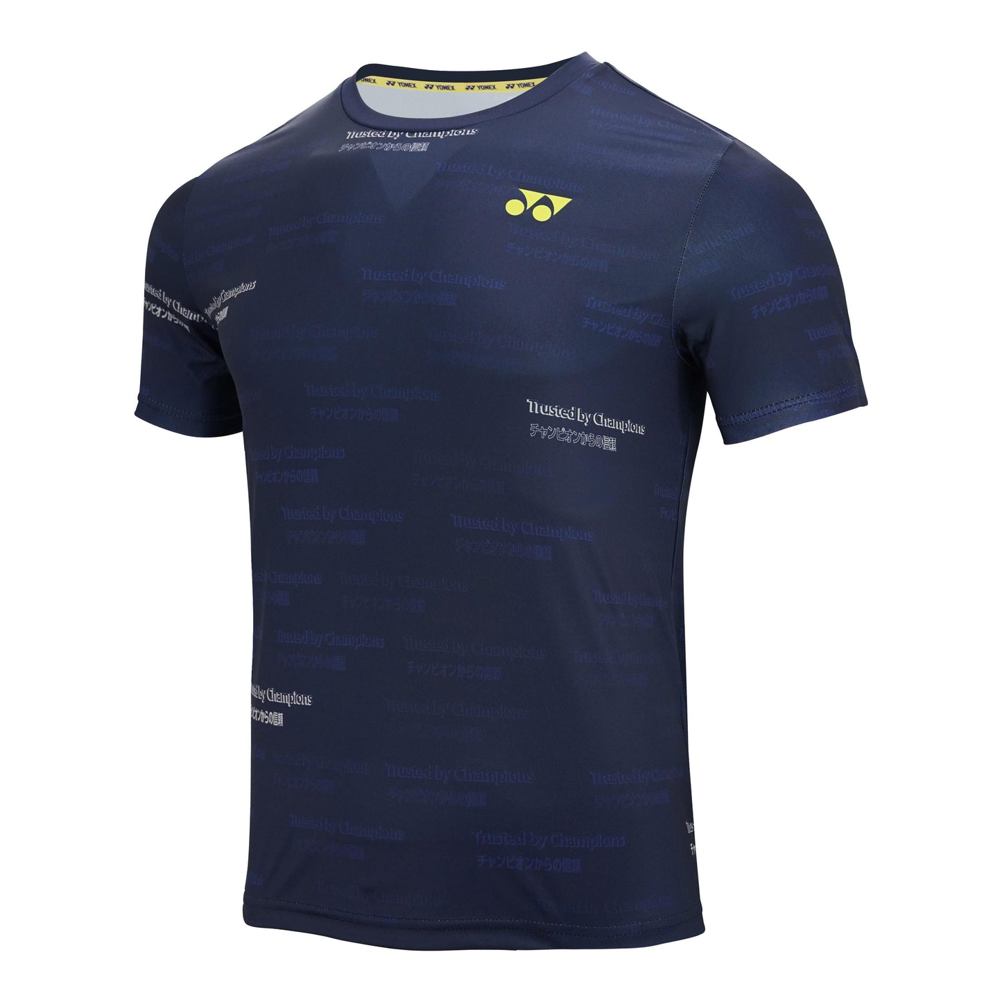 YONEX MEN'S ROUND NECK T-SHIRT # RM-S092-2413-CC22-S JET BLA