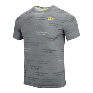 YONEX MEN'S ROUND NECK T-SHIRT # RM-S092-2413-CC22-S JET BLA
