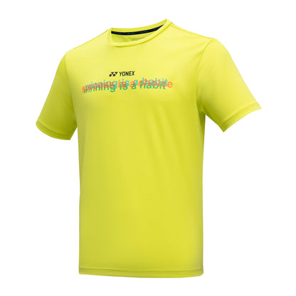 YONEX MEN'S ROUND NECK T-SHIRT # RM-K024-2411-CC22-S LIMEADE