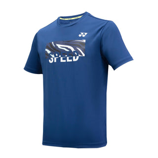 YONEX MEN'S ROUND NECK T-SHIRT # RM-K024-2410-CC22-S JET BLA