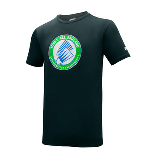 YONEX TEXTILE ROUND NECK UNISEX  T-SHIRT # YOB23002EX BLACK