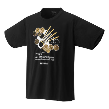 YONEX TEXTILE ROUND NECK UNISEX  T-SHIRT # YOB23001EX BLACK