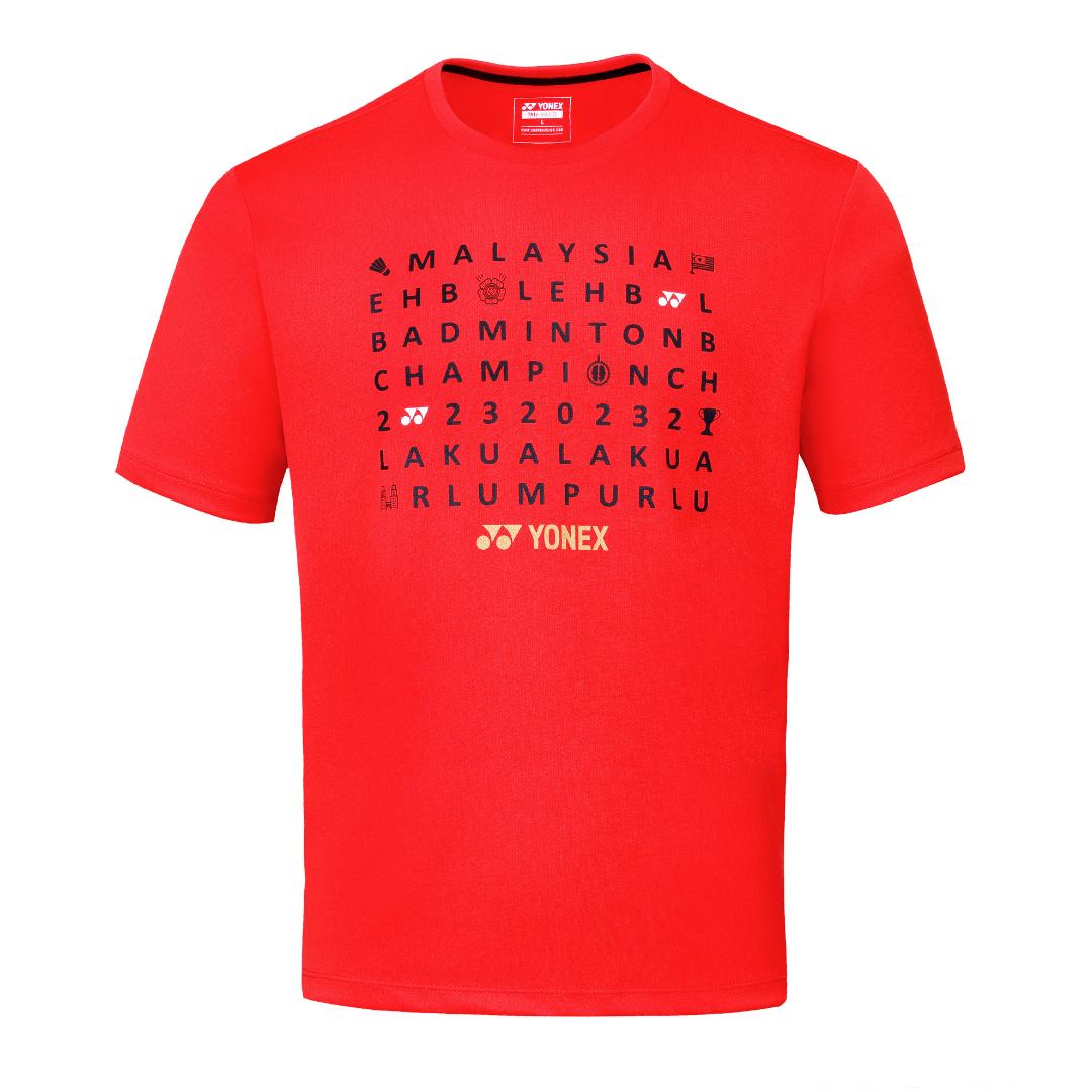 YONEX MEN'S ROUND NECK TEE # RM-S092-2475-MYOPN23-S FLAME SC