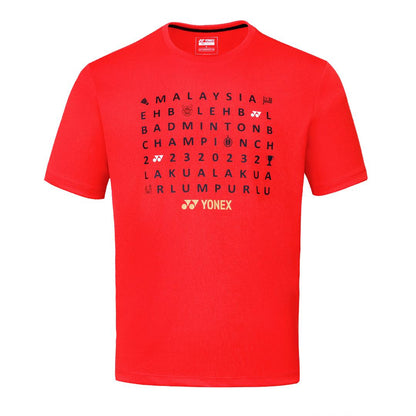 YONEX MEN'S ROUND NECK TEE # RM-S092-2475-MYOPN23-S FLAME SC