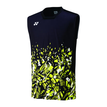 YONEX MEN'S SLEEVELESS TOP # 10552EX BLACK 2XL