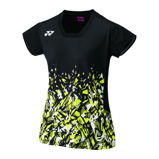 YONEX WOMEN'S CREW NECK SHIRT # 20748EX BLACK 2XL