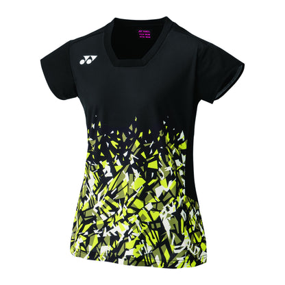 YONEX WOMEN'S CREW NECK SHIRT # 20748EX BLACK 2XL