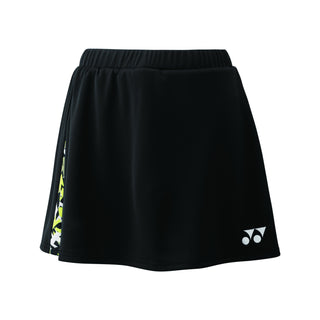 YONEX WOMEN'S SKORT # 26116EX BLACK/YELLOW 2XL