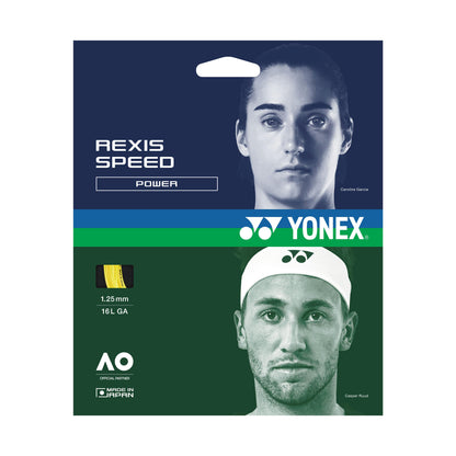 YONEX TENNIS STRING REXIS SPEED 125 (12M) # TGRSP125YX BLACK