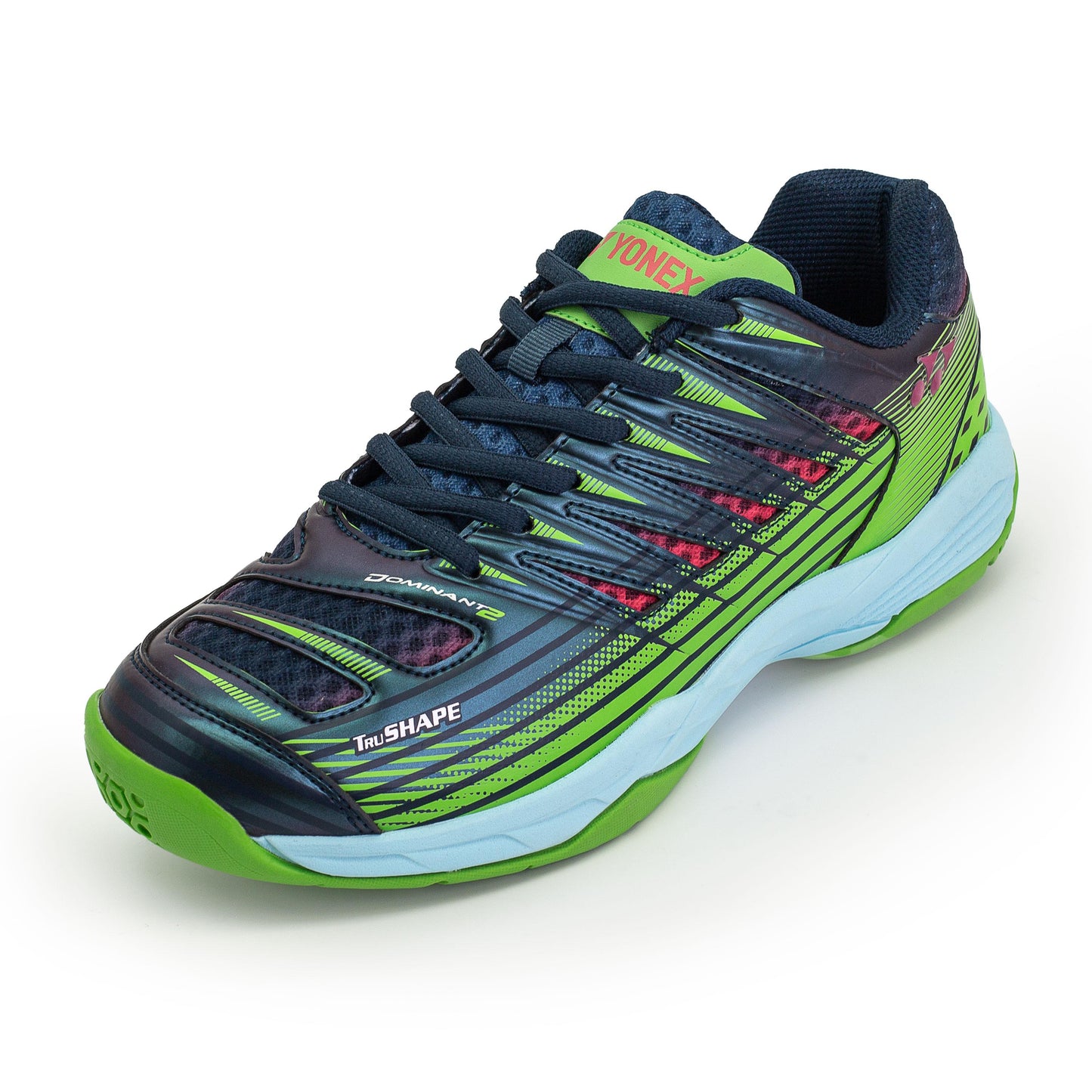 YY MENS BADMINTON SHOES # TOUR DOMINANT -2 JR BLACK / NEON Y