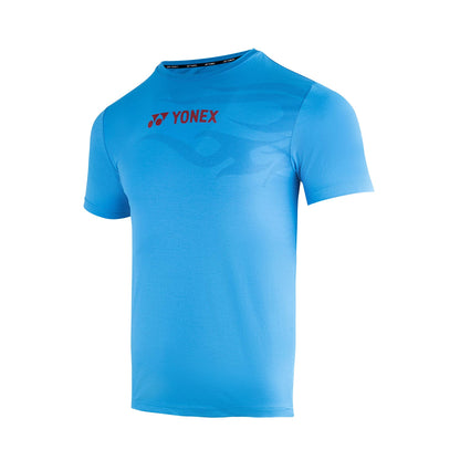 YONEX MEN ROUND NECK T-SHIRT # RM-S092-2333-PLAY3-S JET BLAC