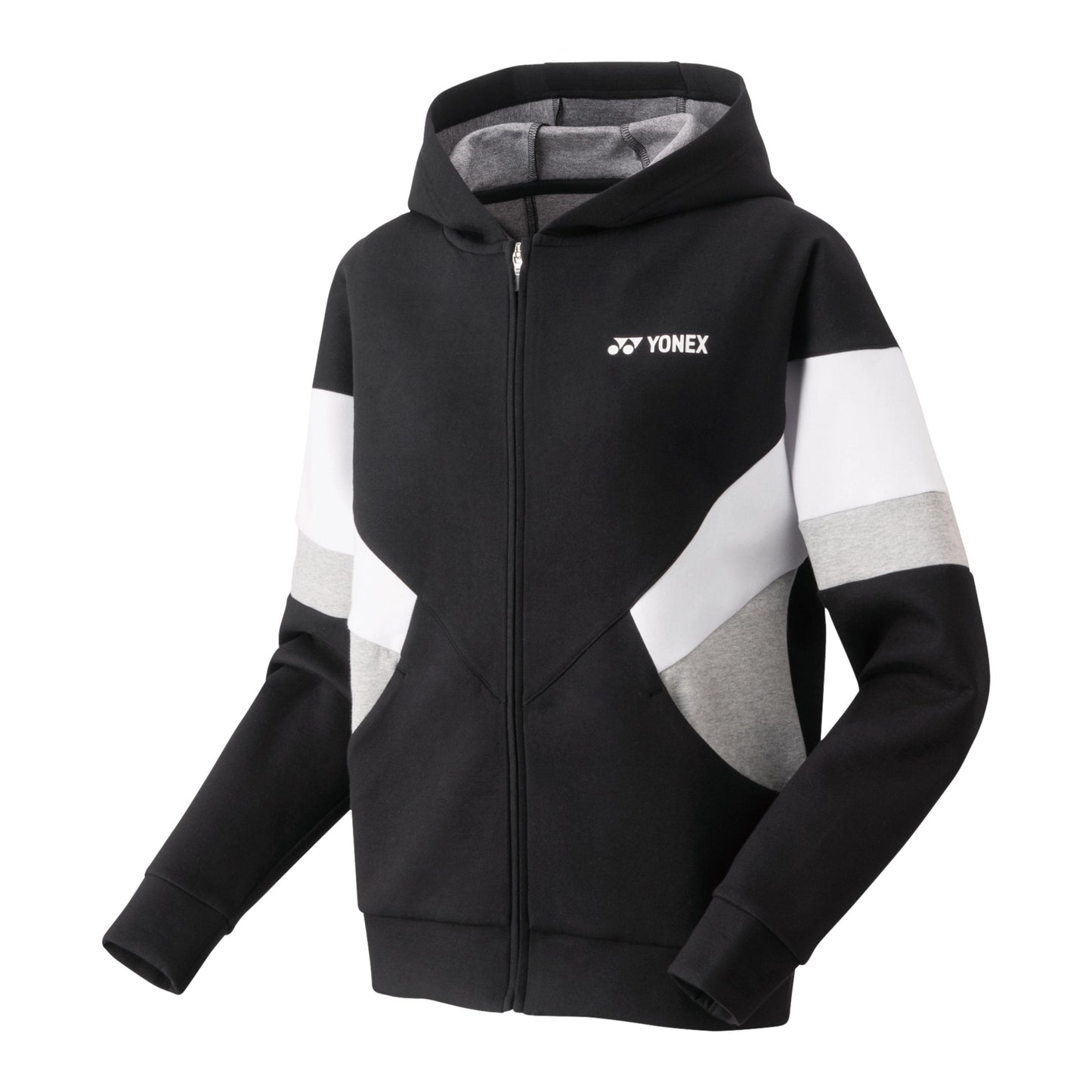 YONEX WOMENS SWEAT FULL ZIP HOODIE #57072EX BLACK 2XL
