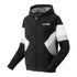 YONEX WOMENS SWEAT FULL ZIP HOODIE #57072EX BLACK 2XL