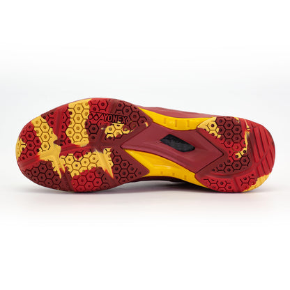 YY MENS BADMINTON SHOES # ARMA FORCE BLACK/DEEP LAGGOON/ACID