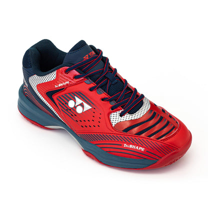 YY MENS BADMINTON SHOES # KIWAMI FADDED RED / DARK OCEANIC 2