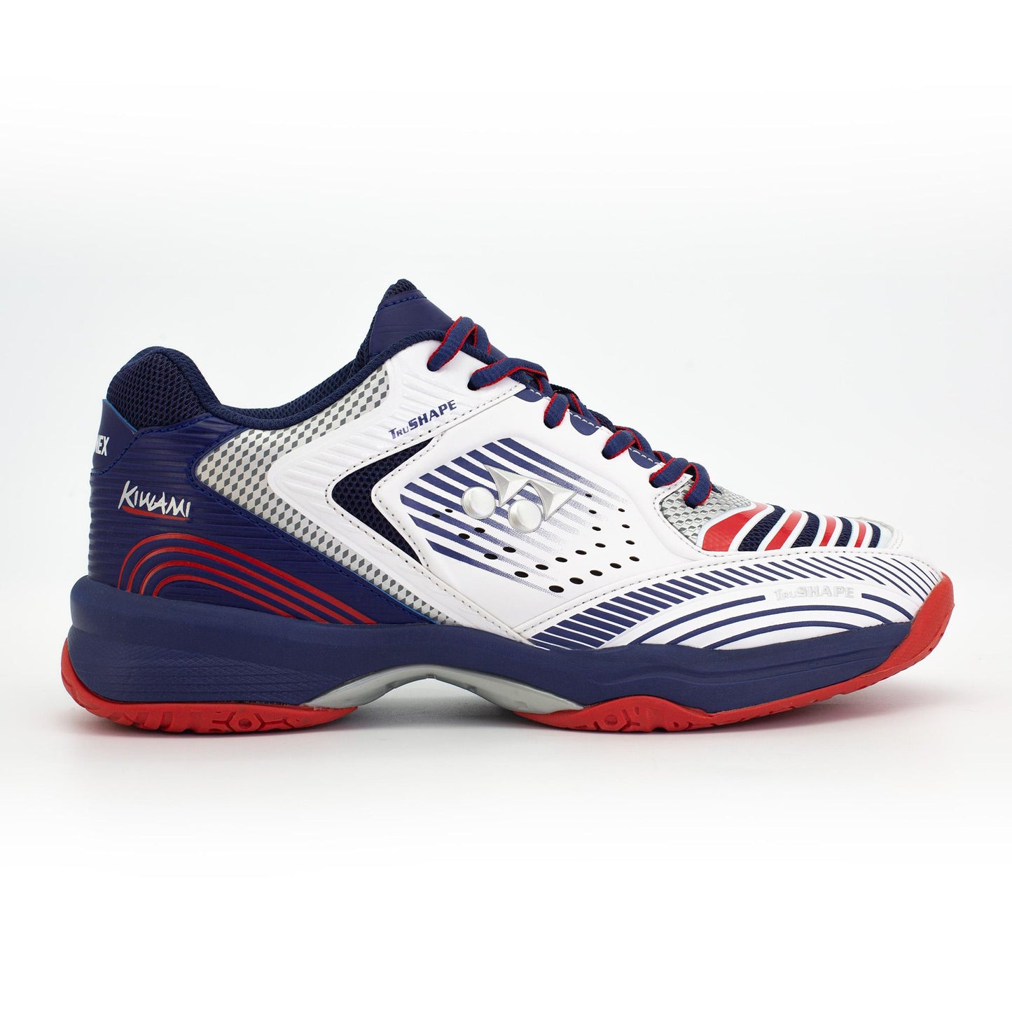 YY MENS BADMINTON SHOES # KIWAMI FADDED RED / DARK OCEANIC 2