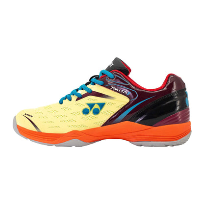 YY MENS BADMINTON SHOES # AKITA HOT CORAL / DRY ROSE 23.5