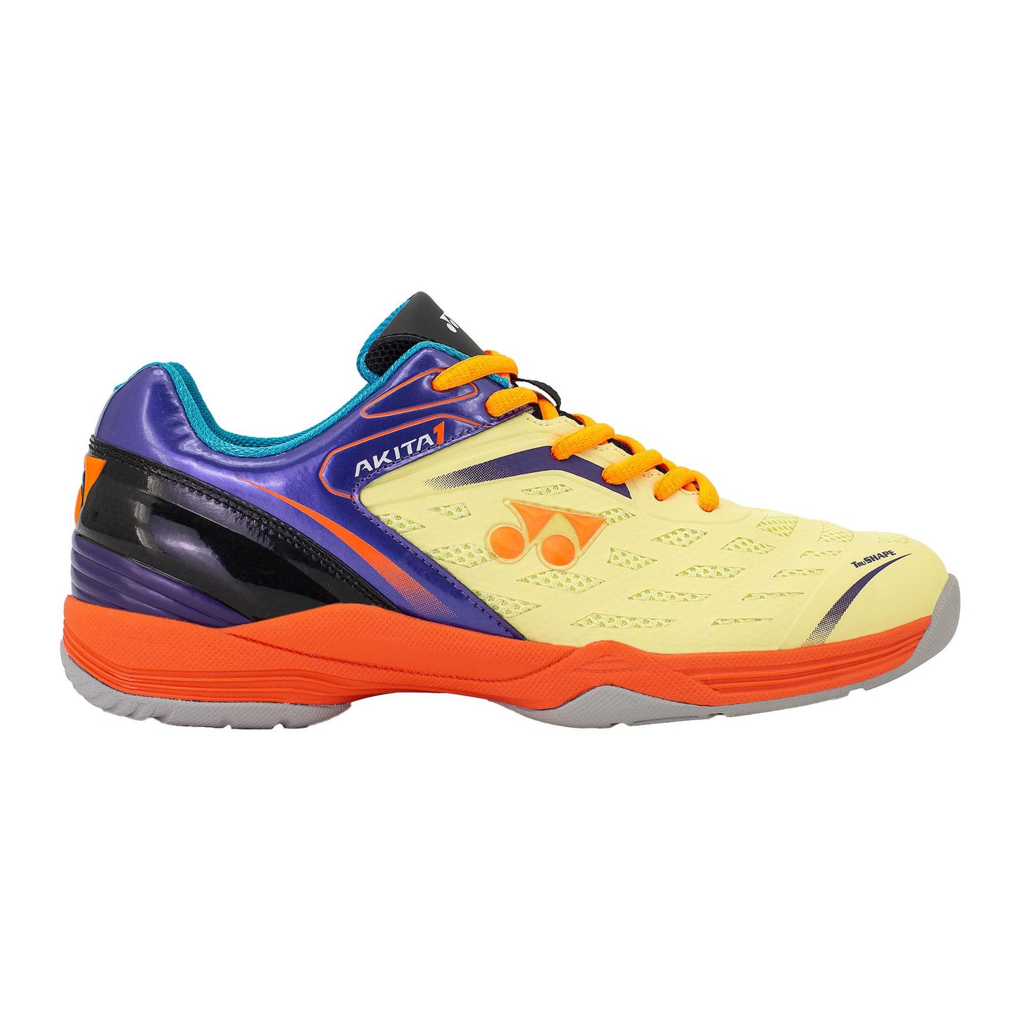 YY MENS BADMINTON SHOES # AKITA HOT CORAL / DRY ROSE 23.5