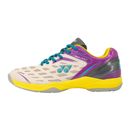 YY MENS BADMINTON SHOES # AKITA HOT CORAL / DRY ROSE 23.5