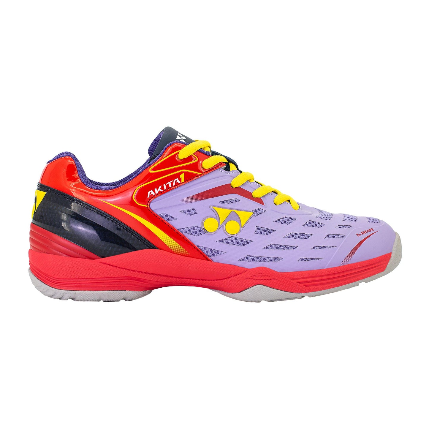 YY MENS BADMINTON SHOES # AKITA HOT CORAL / DRY ROSE 23.5