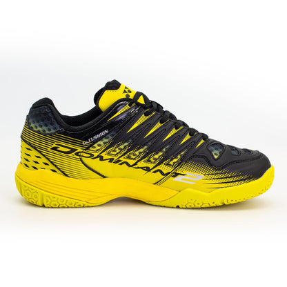 YY MENS BADMINTON SHOES# TOUR DOMINANT 2 BLACK / NEON YELLOW