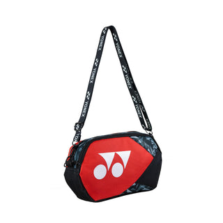 YONEX TOURNAMENT SLING BAG # SVR-F035-0017-SLBAG-S RED/BLACK