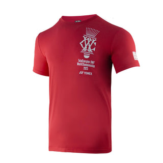 YONEX UNI ROUND NECK T SHIRT # YOB23190EX DEEP RED 2XL