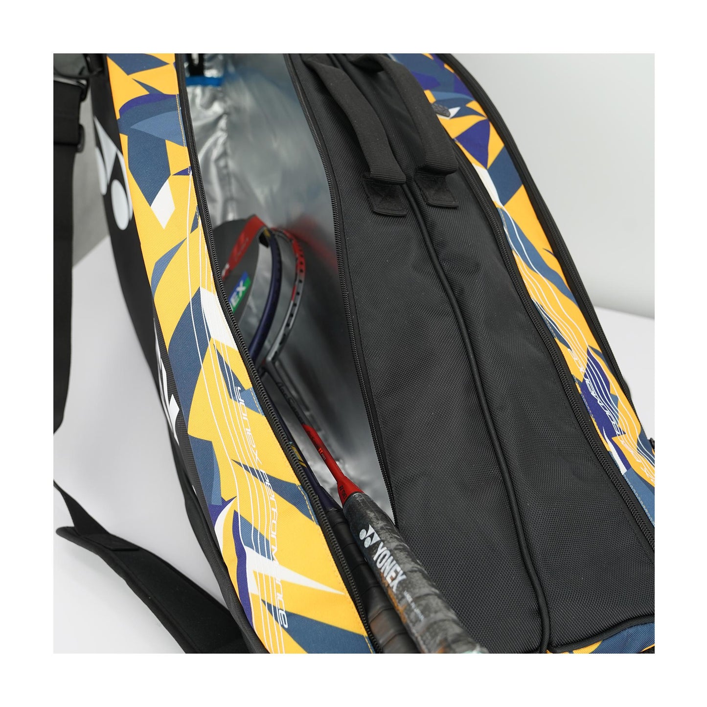 YONEX BAG BT6 FLAT EMBROIDERY # PC2-Q014-22926TF-SR BLACK