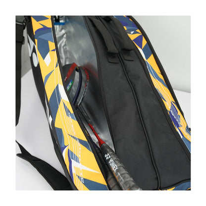 YONEX BAG BT6 FLAT EMBROIDERY # PC2-Q014-22926TF-SR BLACK