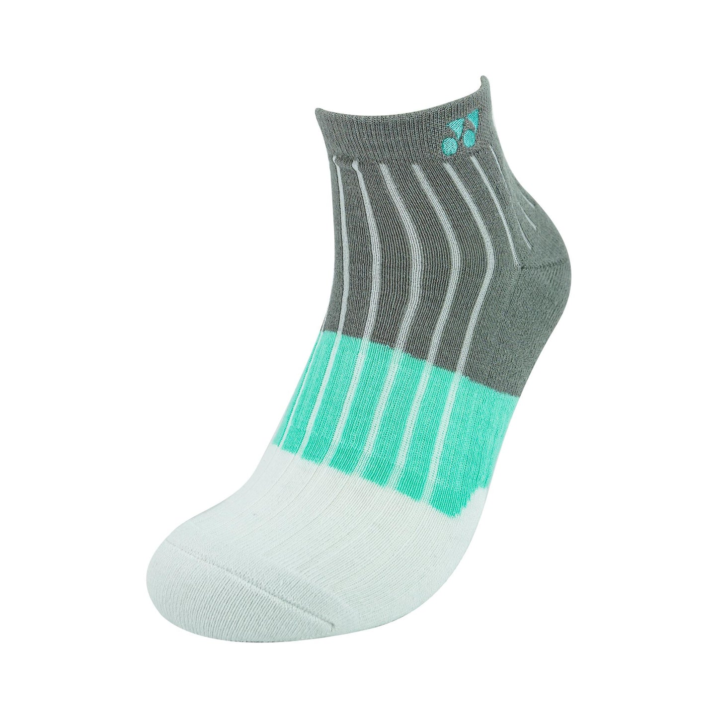 YONEX MEN'S SOCKS # SSM-1863R-S BLACK/GREY 1/2 REGULAR