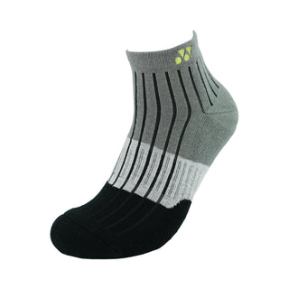 YONEX MEN'S SOCKS # SSM-1863R-S BLACK/GREY 1/2 REGULAR