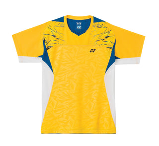 YONEX MENS BADMINTON GAME SHIRT 12074EX CORN YELLOW 2XL