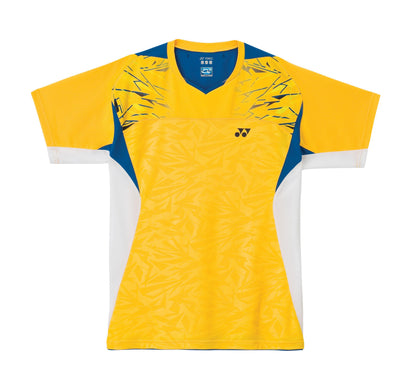 YONEX MENS BADMINTON GAME SHIRT 12074EX CORN YELLOW 2XL