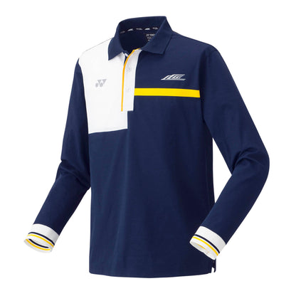 YONEX UNI LONGSLEEVES POLO SHIRT (LCW 2024) # 10619EX NAVY/B